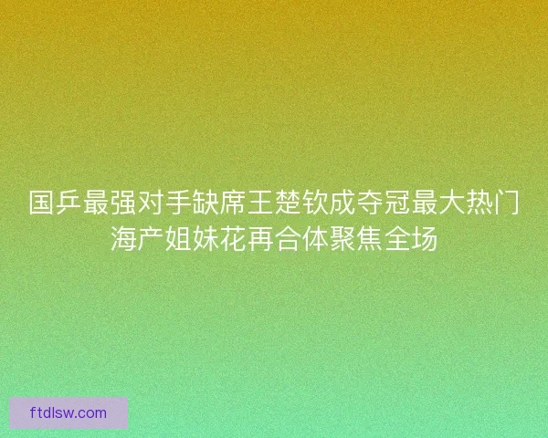 国乒最强对手缺席王楚钦成夺冠最大热门海产姐妹花再合体聚焦全场 国乒最强对手缺席王楚钦成夺冠最大热门海产姐妹花再合体聚焦全场